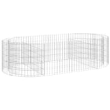 Vidaxl Gabion Planter surélevé 200x100x50 cm fer galvanisé