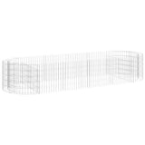 Vidaxl Gabion Planter insenté 300x100x50 cm fer galvanisé