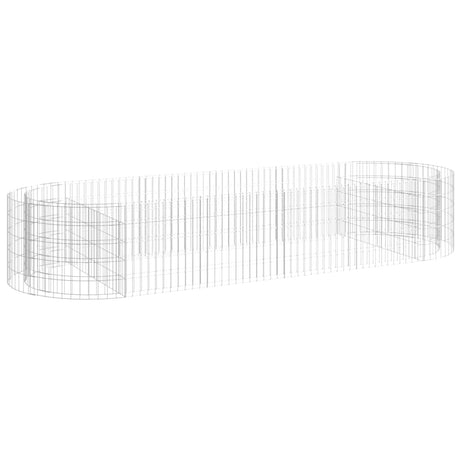 Vidaxl Gabion Planter insenté 300x100x50 cm fer galvanisé