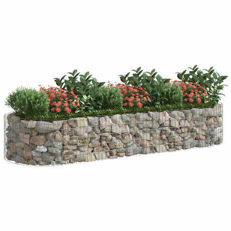 Vidaxl Gabion Planter insenté 300x100x50 cm fer galvanisé