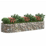 Vidaxl Gabion Planter insenté 300x100x50 cm fer galvanisé