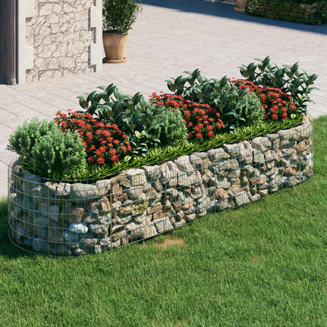 Vidaxl Gabion Planter insenté 300x100x50 cm fer galvanisé