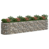 Vidaxl Gabion Planter hevet 500x100x100 cm galvanisert jern