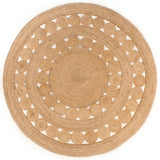 Tapis vidaxl avec conception d'environ 210 cm de jute tressée