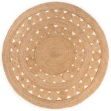 Tapis vidaxl avec conception d'environ 240 cm de jute tressée