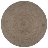 Vidaxl tapis fait à la main autour de 210 cm de jute de jute