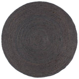 Vidaxl tapis fait à la main autour de 240 cm de jute gris foncé