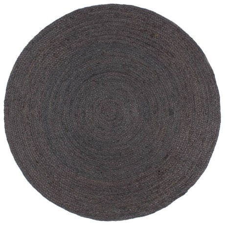 Vidaxl tapis fait à la main autour de 240 cm de jute gris foncé