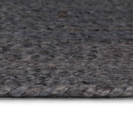 Vidaxl tapis fait à la main autour de 240 cm de jute gris foncé