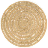 Vidaxl tapis à la main 210 cm Jute tressée