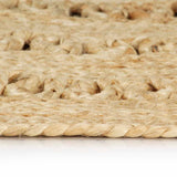 Vidaxl tapis à la main 210 cm Jute tressée