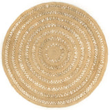 Tapis Vidaxx fait main 240 cm jute tressé