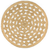 Vidaxl tapis à la main 180 cm Jute tressée