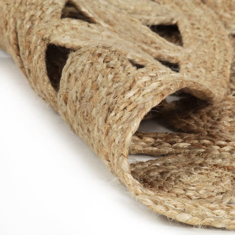 Vidaxl tapis à la main 180 cm Jute tressée