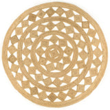 Vidaxl tapis à la main 210 cm Jute tressée