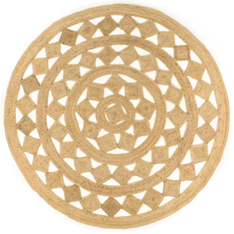 Vidaxl tapis à la main 210 cm Jute tressée