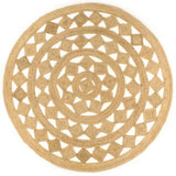 Vidaxl tapis à la main 240 cm Jute tressée