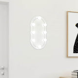 Miroir Vidaxl avec éclairage LED 40x20 cm ovale