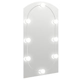 Vidaxl Mirror with LED lighting Arch 90x45 cm Glass