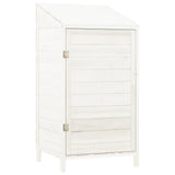Vidaxl hangar de jardin 55x52x112 cm en pin massif blanc