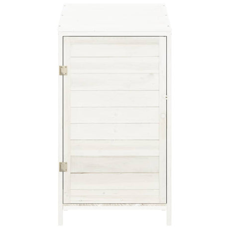 Vidaxl hangar de jardin 55x52x112 cm en pin massif blanc