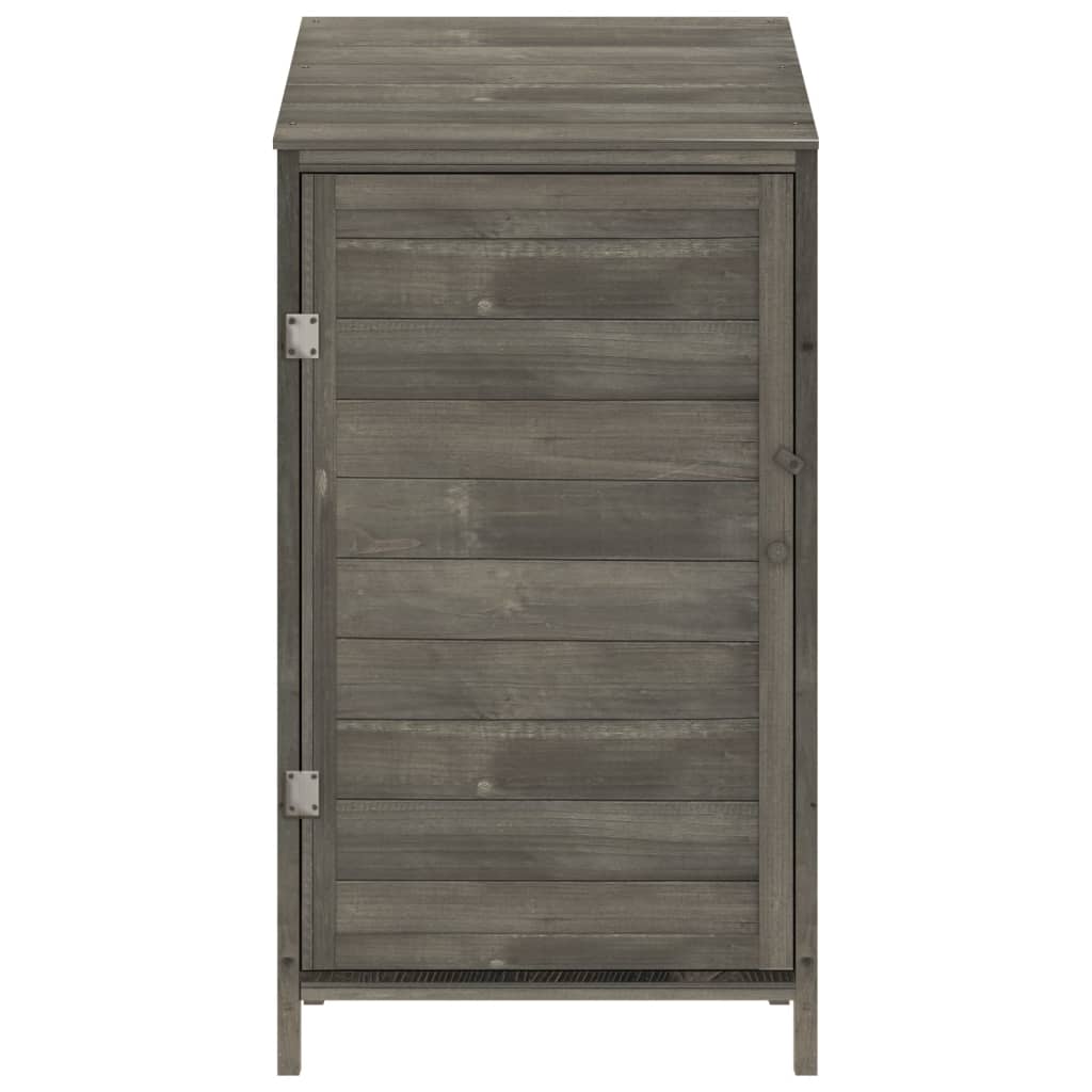 Vidaxl Garden Shed 55x52x112 cm Solid furu -wood Anthracite -farget