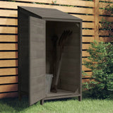 Vidaxl Garden Shed 55x52x112 cm Solid furu -wood Anthracite -farget