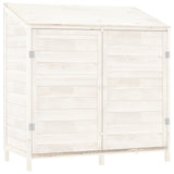 Vidaxl Garden Shed 102x52x112 CM Pinewit sólido blanco