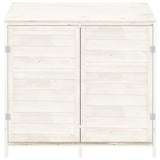 Vidaxl Garden Shed 102x52x112 CM Pinewit sólido blanco