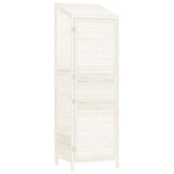 Vidaxl hangar de jardin 55x52x174,5 cm de pin massif blanc