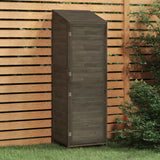 Vidaxl Garden Shed 55x52x174,5 cm Festkiefer -Holz -Anthrazit -gelöscht