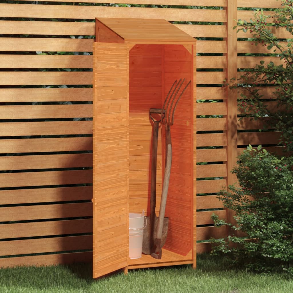 Vidaxl hangar de jardin 55x52x174,5 cm de pin massif brun