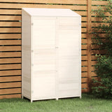 Vidaxl jardin hangar 102x52x174.5 cm Pine solide blanc