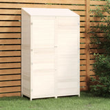 Vidaxl Garden Shed 102x52x174.5 cm Solid Pine White