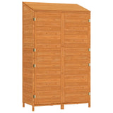 Vidaxl Garden Shed 102x52x174,5 cm Solid fyrretræbrun