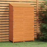 Vidaxl Garden Shed 102x52x174,5 cm Solid fyrretræbrun