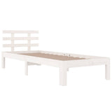 Vidaxl bedframe massief hout wit 100x200 cm
