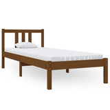 Vidaxl bedframe massief hout honingbruin 75x190 cm
