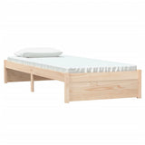 Vidaxl bedframe massief hout 75x190 cm
