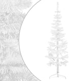 VidaXL demi-arbre de Noël artificiel avec standard étroit 120 cm blanc