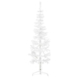 Vidaxl Kunstkerstboom Half con White estrecho de 180 cm estándar