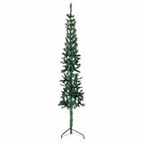 Vidaxl kunstkerstboom moitié avec un vert standard à 120 cm vert