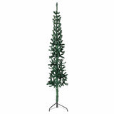Vidaxl kunstkerstboom moitié avec un vert étroit standard de 150 cm