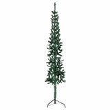 VidaXL demi-arbre de Noël artificiel avec standard étroit 180 cm vert