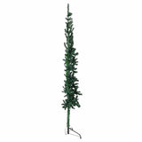 Vidaxl kunstkerstboom moitié avec un vert standard à 210 cm vert