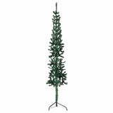 Vidaxl kunstkerstboom moitié avec un vert standard à 240 cm vert standard