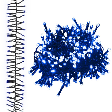 Vidaxl Light Garland Cluster avec 2000 LEDS Bleu 17 M PVC