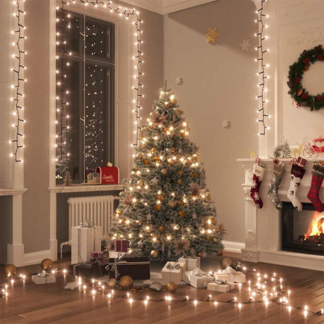 Vidaxl Garland Light Compact avec 400 LEDS blanc chaud 13 M PVC