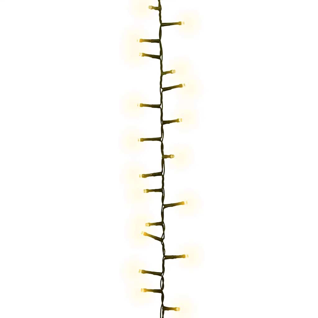 Vidaxl Garland Light Compact avec 2000 LEDS blanc chaud 45 M PVC