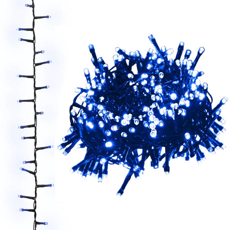 Vidaxl Garland Light Compact avec 2000 LEDS Bleu 45 M PVC